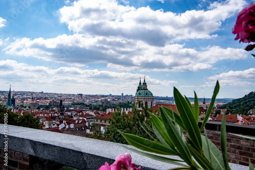 View of Prague in summer