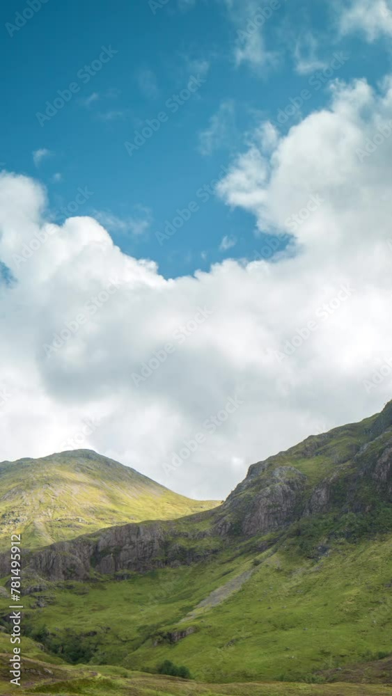 highlands landscape in scotland in vertical format highlands landscape in scotland in vertical format