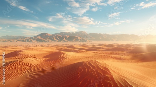 desert-themed design featuring a creative dolly zoom effect Use dynamic colors and shapes