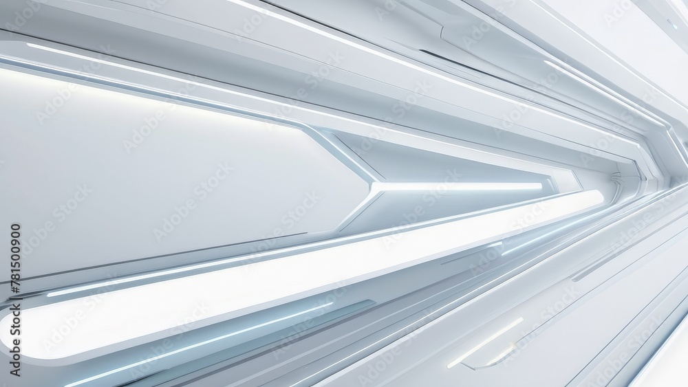 Fototapeta premium white futuristic background