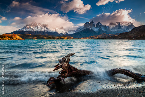 Dramatic dawn in Torres del Paine, Chile