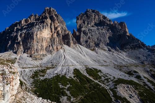 Tre Cime di Lavadero in the Dolomite Mountains Italy - Epic jagged mountains peaks in the Dolomiti National Park