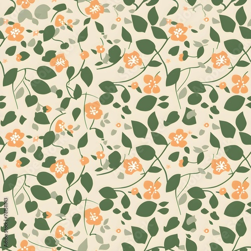 simple two color floral cover paper pattern