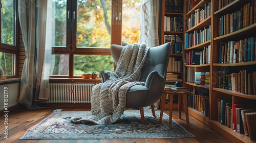 Room Filled With Books and Plants