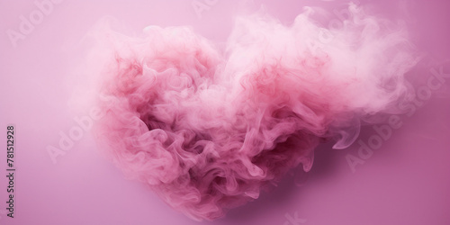 pink smoke heart