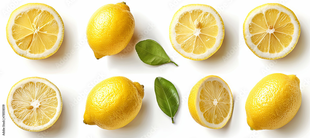 set of lemon fruit