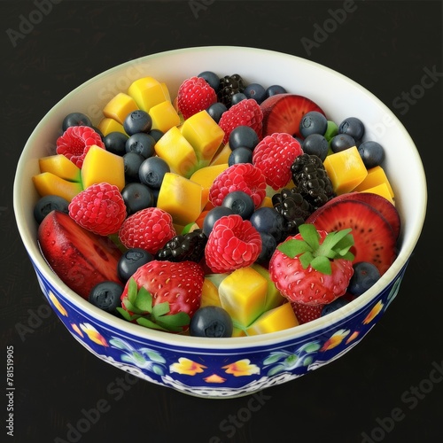 A healthy and delicious combination of fruits in a bowl