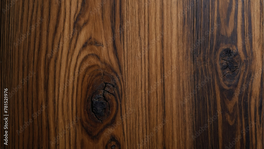 Texture of hickory wood, known for its strength and contrasting light and dark tones, captured in a close-up image. - obrazy, fototapety, plakaty 