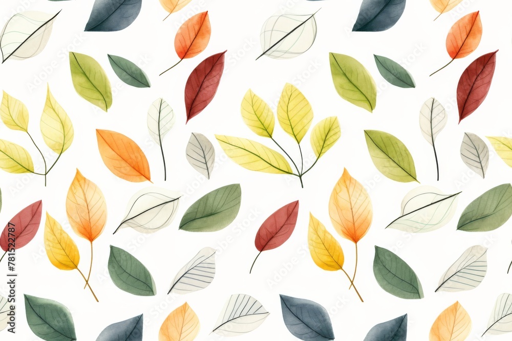 Obraz premium Colorful Autumn Leaves Pattern