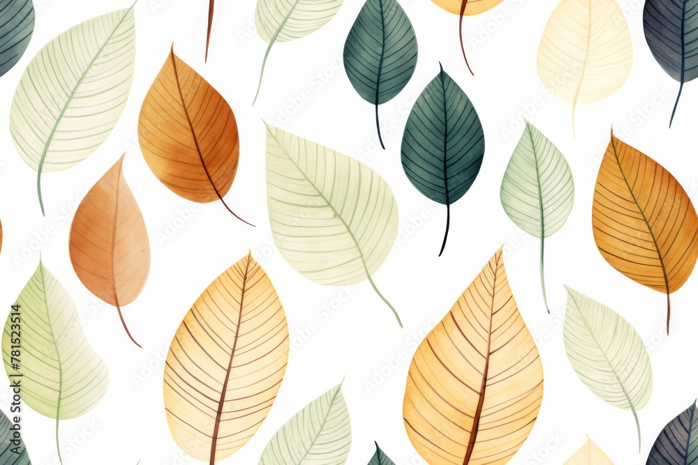 Fototapeta premium Autumn Leaves Pattern