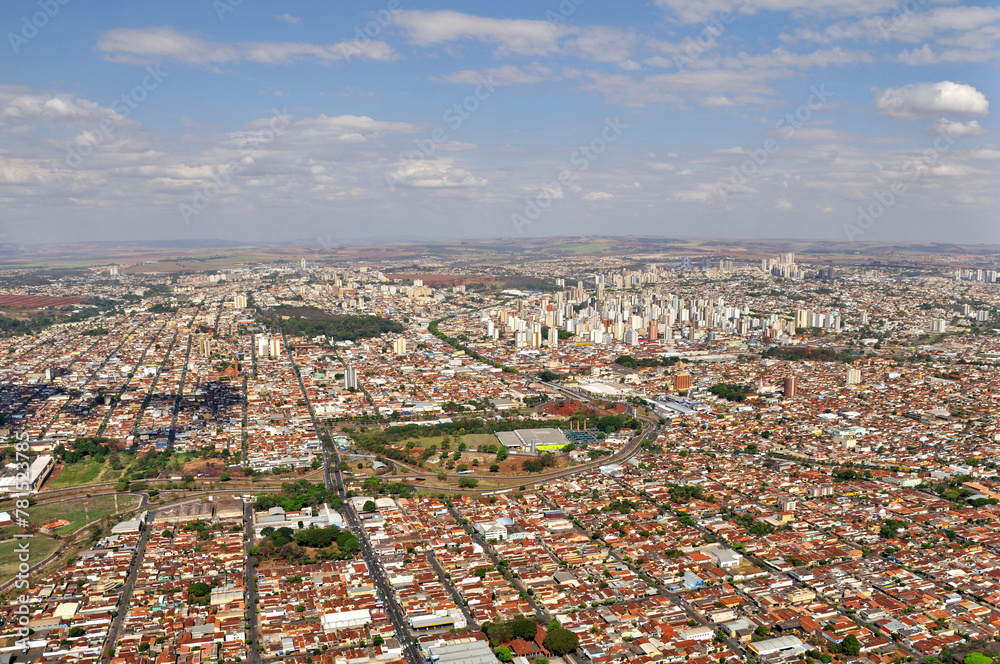 Vista aérea de Ribeirão Preto- SP - Brasil