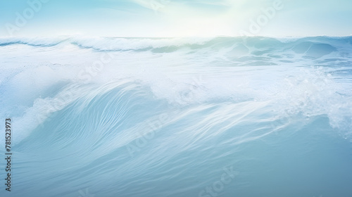 Mesmerizing Dance of Blue wavy sea and the clear sky 