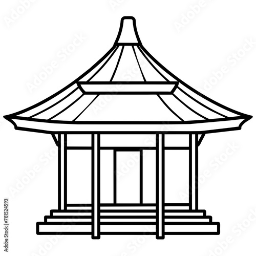 illustration of a temple