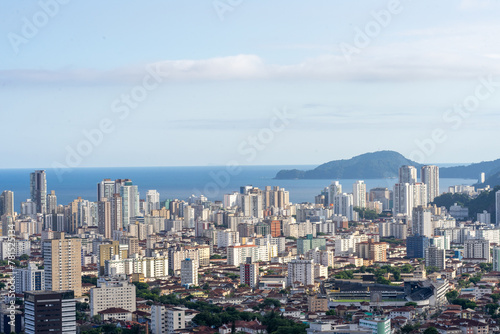 Skyline of Santos, SP, Brazil. April 3 2024.