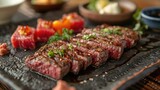 Matsusaka Beef Tender and Flavorful Cuts Grilled to Perfection in Mies Pastoral Landscapes