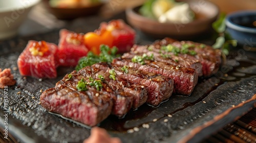 Matsusaka Beef Tender and Flavorful Cuts Grilled to Perfection in Mies Pastoral Landscapes