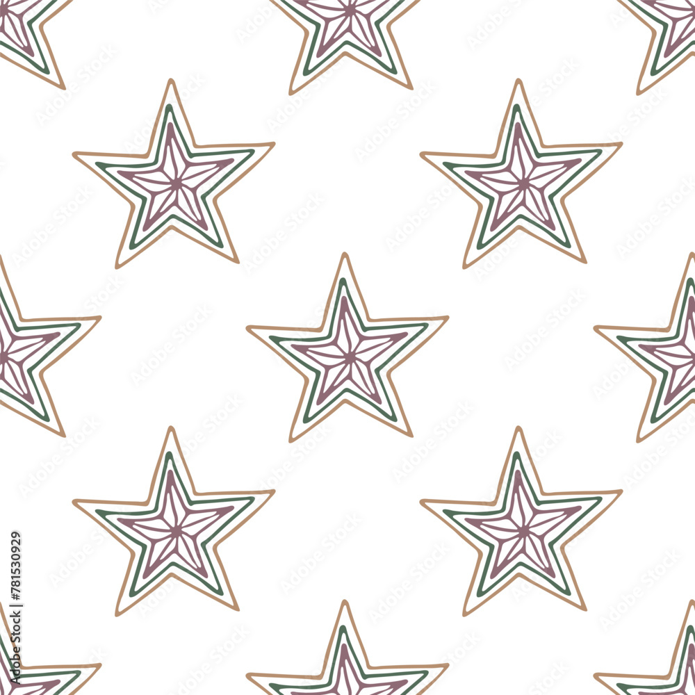 Seamless pattern with cute stars doodle for decorative print, wrapping paper, greeting cards, wallpaper and fabric Seamless pattern with cute stars doodle for decorative print, wrapping paper, greeting cards, wallpaper and fabric