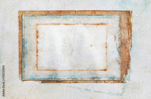 Stained and torn sheet of paper, grunge background