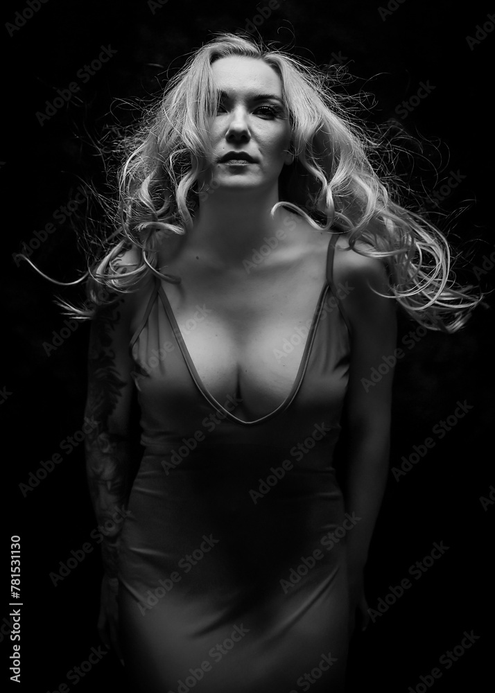 Schöne, junge, sinnliche, sexy Frau mit langen, blonden Haaren Schöne, junge, sinnliche, sexy Frau mit langen, blonden Haaren