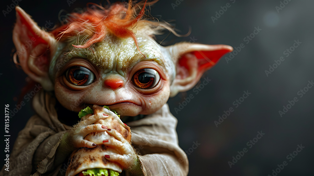 Fototapeta premium little troll with wrap