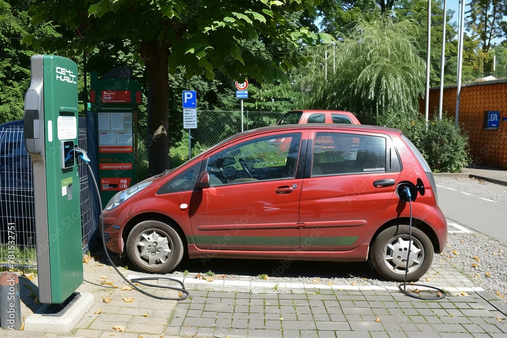 Fototapeta premium parking in the street