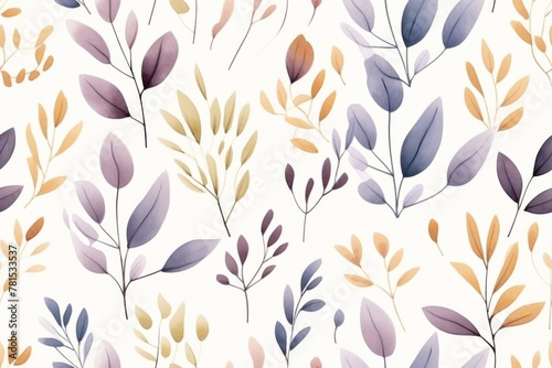 Watercolor Botanical Pattern