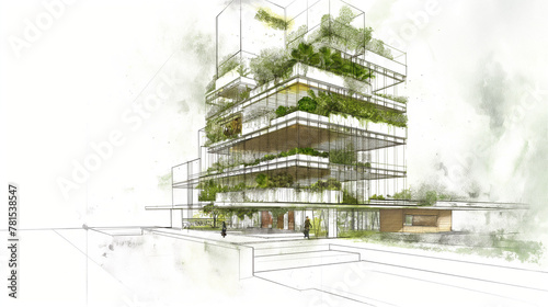 Sustainable Architecture Concept: Eco-Friendly Urban Building Design