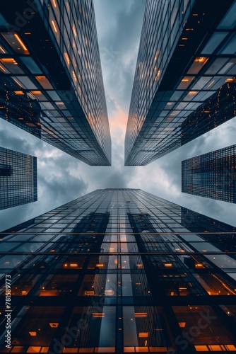 a futuristic business technology and tall buildings © Media Srock