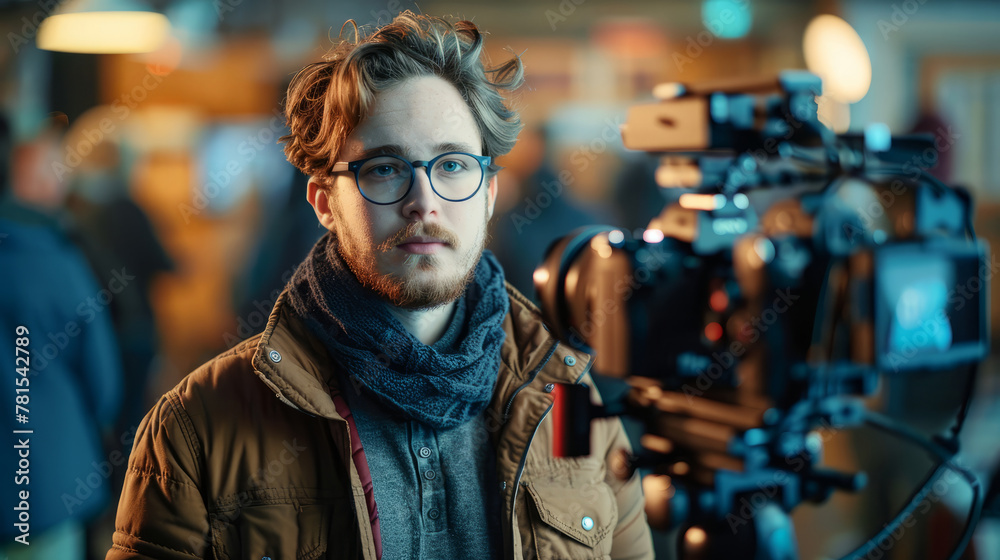 Film Director wearing a casual yet stylish outfit Film Director wearing a casual yet stylish outfit