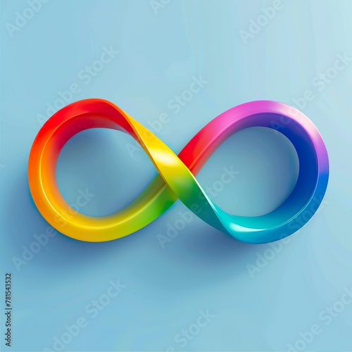 World autism awareness day background. rainbow.