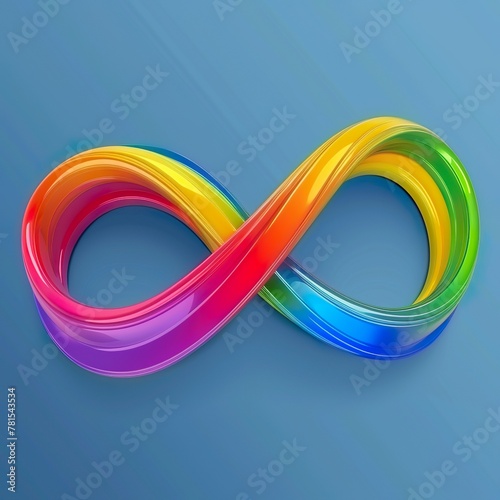 World autism awareness day background. rainbow.