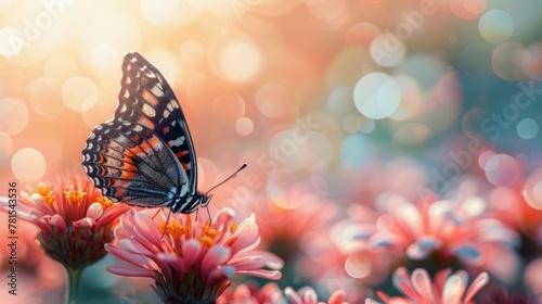 Butterfly Sitting on Flower © yganko