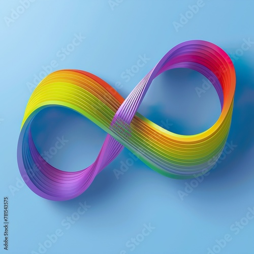 World autism awareness day background. rainbow.