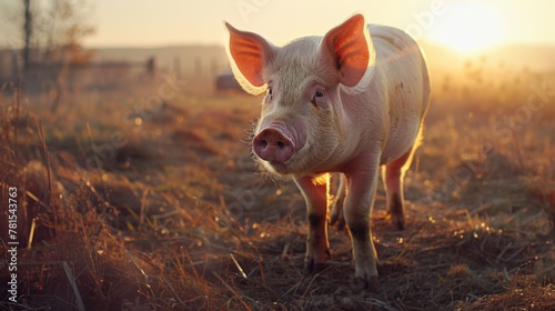 A Pig in Golden Sunset Light © VLA Studio