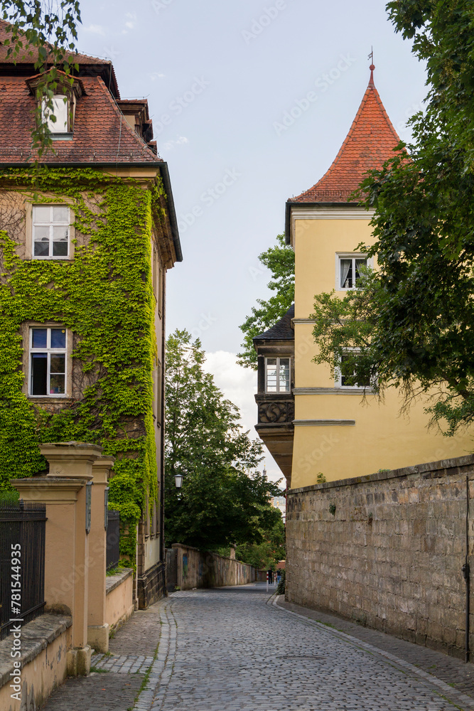 Seitenstraße der Altstadt von Bamberg, Bayern