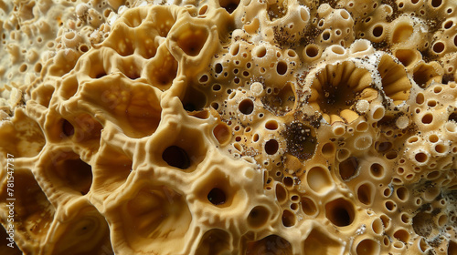 Microcosmic Haven: Sea Sponge Planet. Generative AI