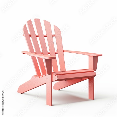 Adirondack chair coralpink photo