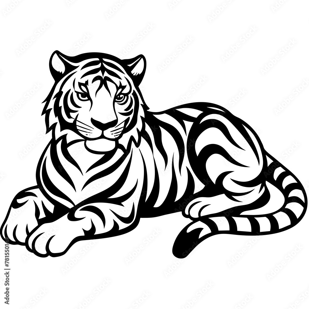 Obraz premium tiger illustration