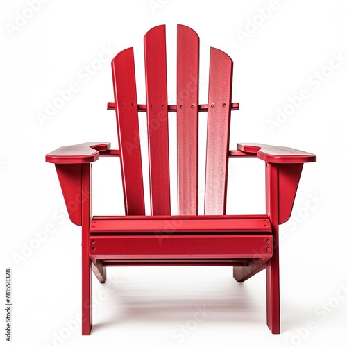 Adirondack chair brickred photo