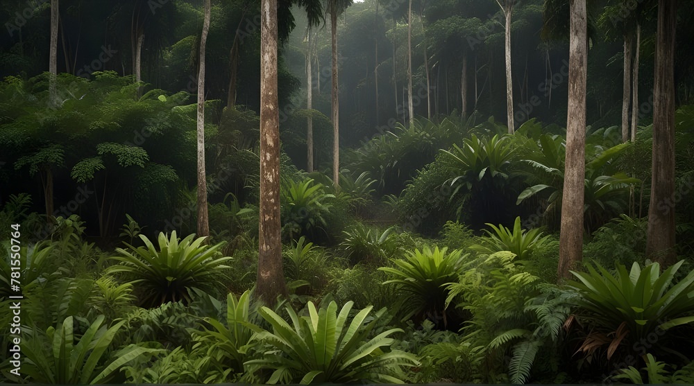Vegetation Amazonas Regenwald Brasilien .Generative AI - obrazy, fototapety, plakaty 