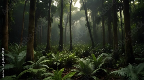 Vegetation Amazonas Regenwald Brasilien .Generative AI