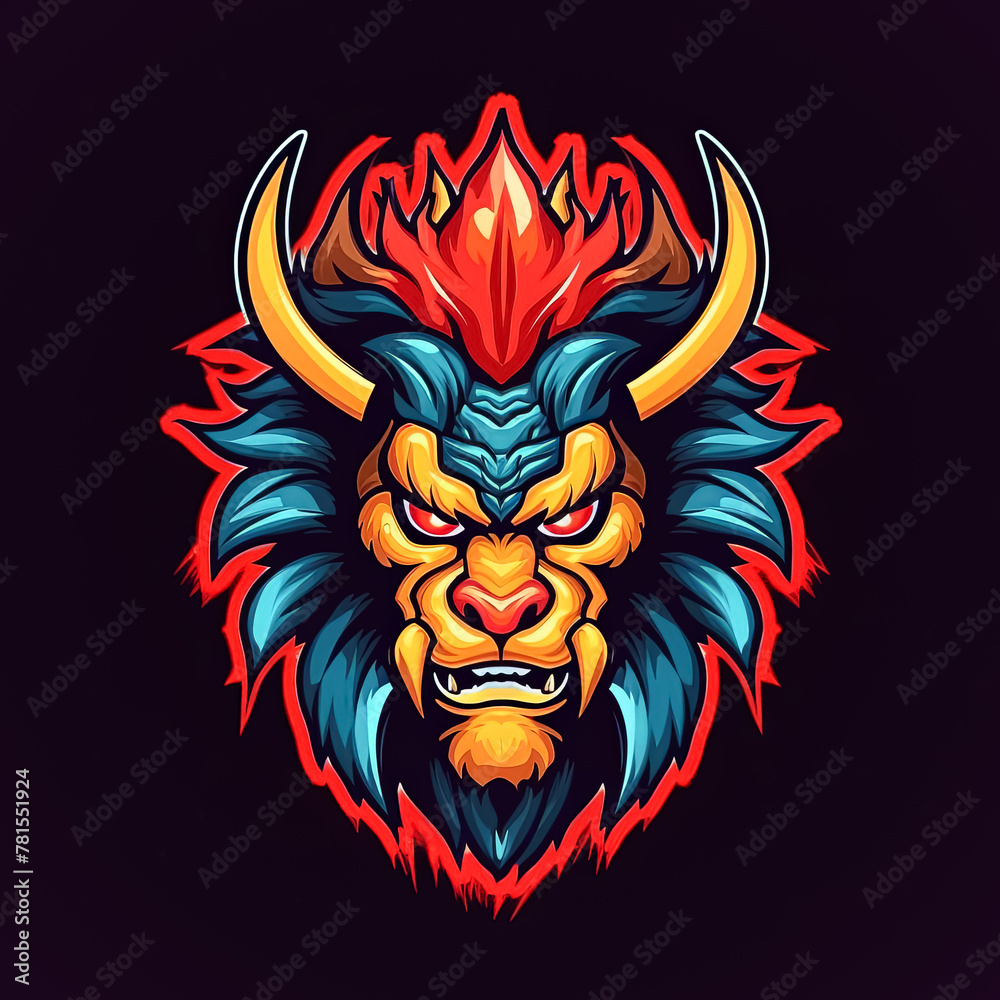 A purple dragon with red eyes and horns. The dragon has a menacing look on its face. The image is dark and moody, with a sense of danger and fear