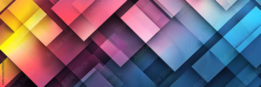 Many rectangles with gradients, background for banners