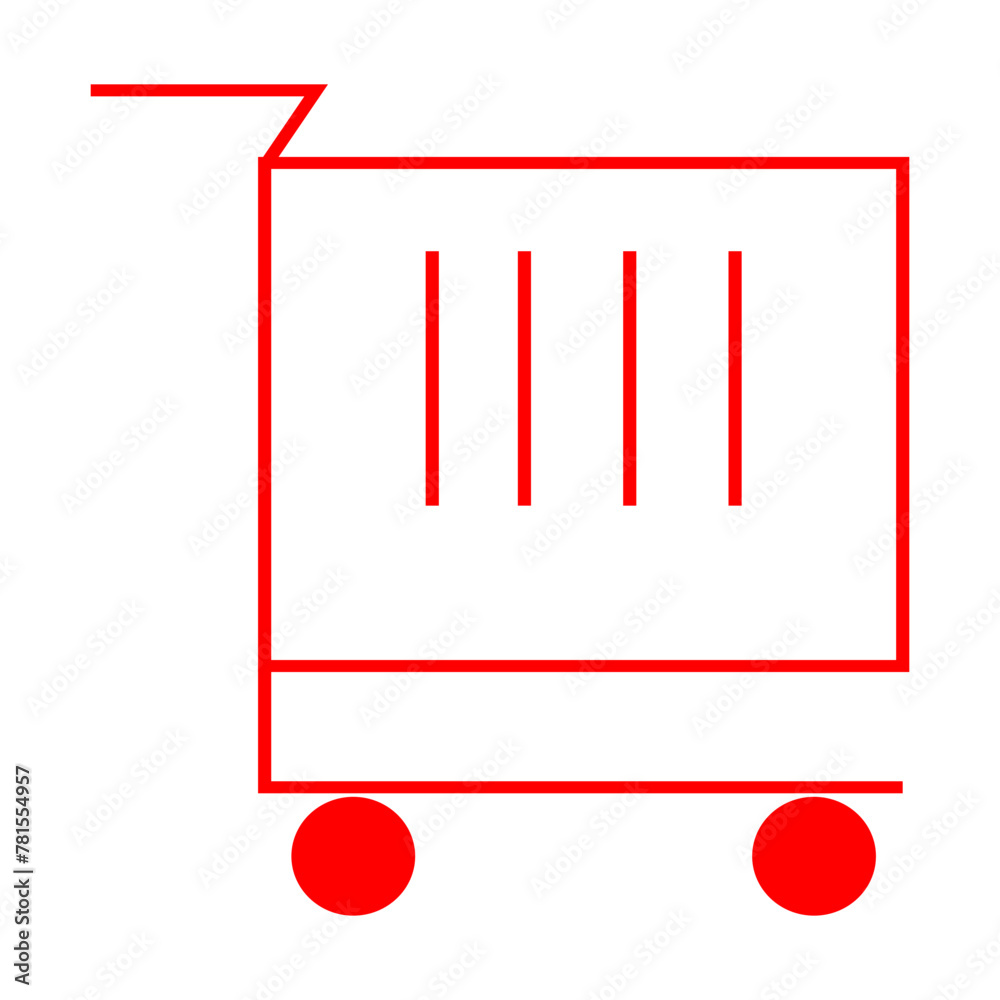 illustration of a shopping cart icon illustration of a shopping cart icon
