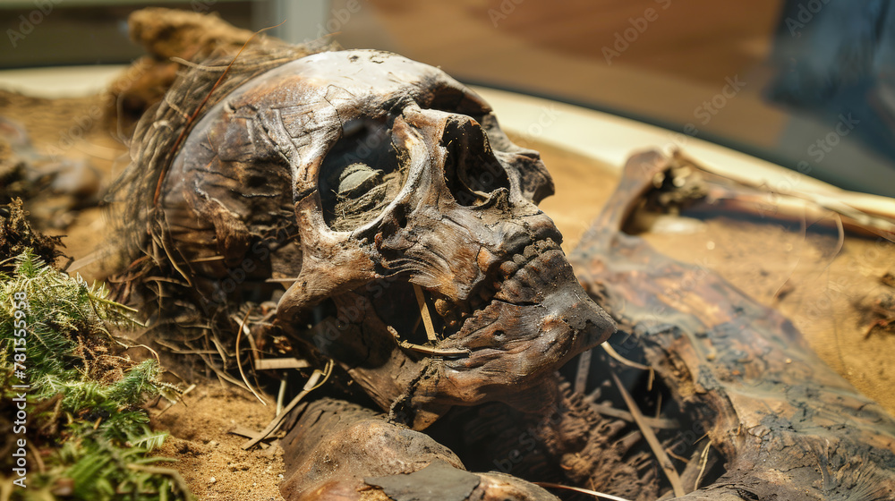 Preserved Mystery: The Bog Body. Generative AI