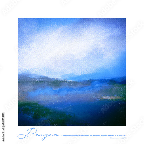 Obraz na plátně Impressionistic Art w/Bible Vs