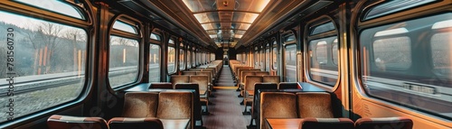 Inside a train dedicated to art, where AI curates and projects digital exhibitions of works inspired by each destination