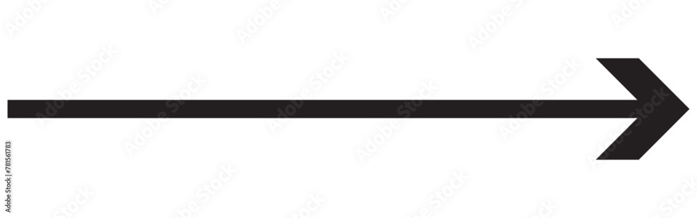 Straight line with point on start and arrow on finish. Symbol of direction, aim, target, path, easy challenge, fast way, ideal plan isolated on white background. Vector graphic illustration Straight line with point on start and arrow on finish. Symbol of direction, aim, target, path, easy challenge, fast way, ideal plan isolated on white background. Vector graphic illustration