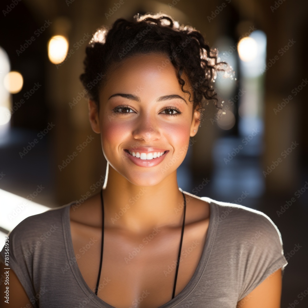 Portrait of a smiling young African-American woman