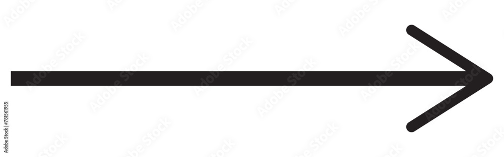 Straight line with point on start and arrow on finish. Symbol of direction, aim, target, path, easy challenge, fast way, ideal plan isolated on white background. Vector graphic illustration Straight line with point on start and arrow on finish. Symbol of direction, aim, target, path, easy challenge, fast way, ideal plan isolated on white background. Vector graphic illustration